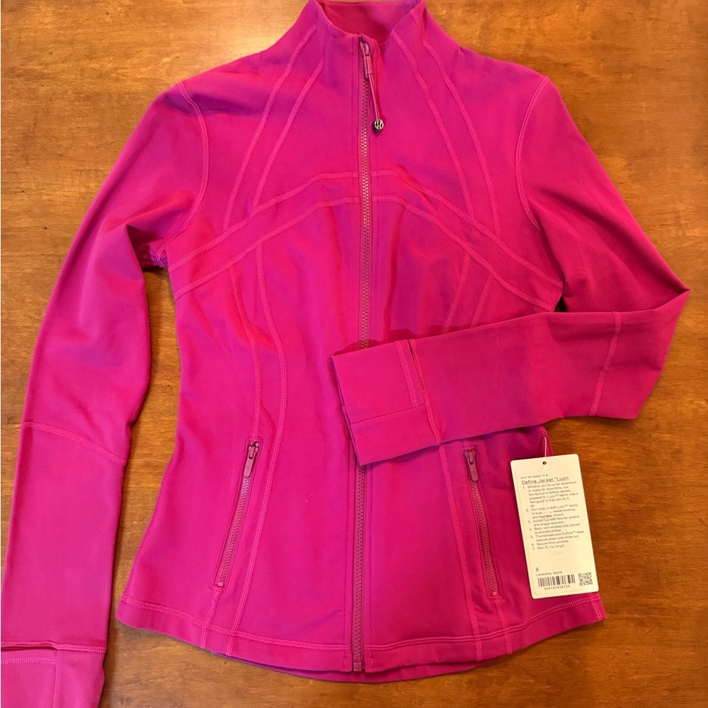 Lululemon Pink Zip-Up Active Jacket